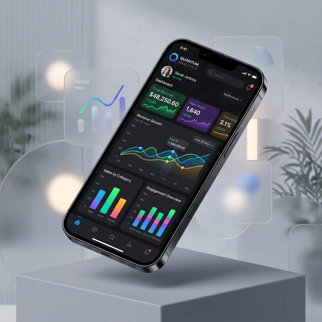Mobile App Development Interface and Features